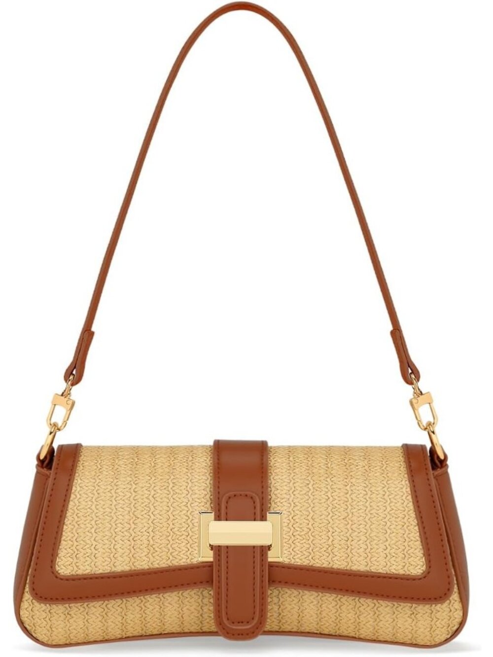 Women's Khaki Small Hobo Vegan Leather Mini Retro Clutch Crossbody Bag